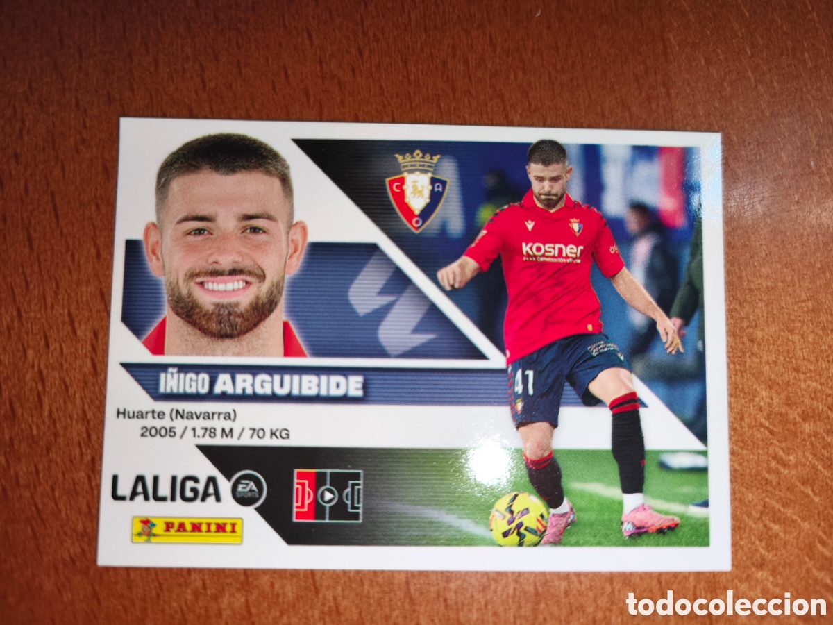 Cromos de f&uacute;tbol: Arguibide n&deg;5B liga este 26/27 Osasuna