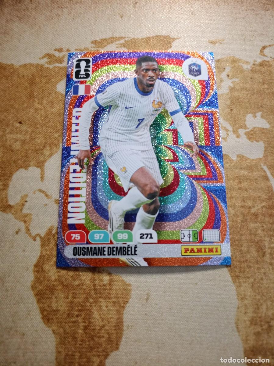 Cromos de f&uacute;tbol: Limited Edition OUSMANE DEMBEL&Eacute; Adrenalyn WORLD cup 2026