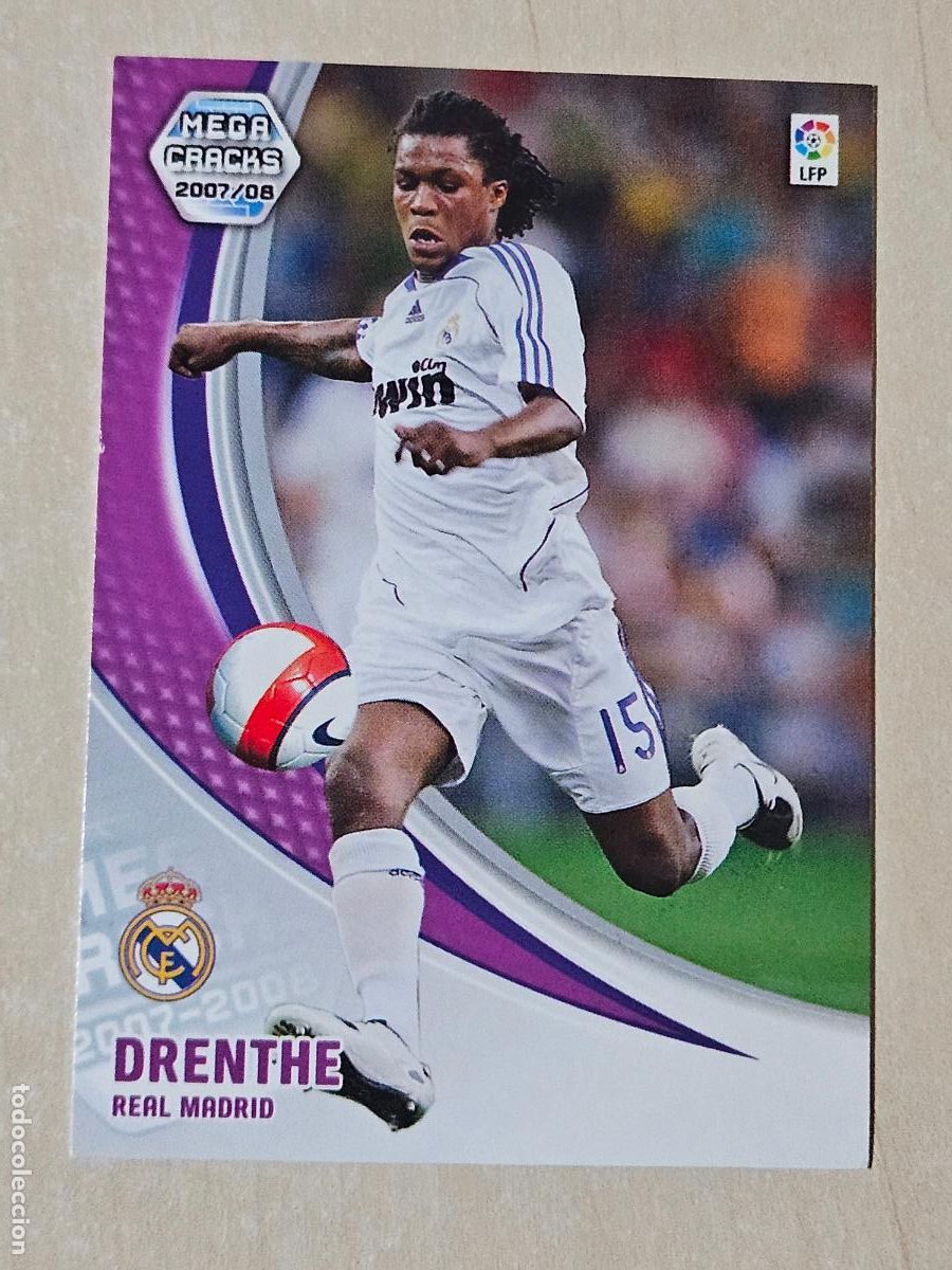 Cromos de f&uacute;tbol: CROMO N&ordm; 166 DRENTHE - MEGACRACKS 2007 08 - NUEVA FICHA BIS