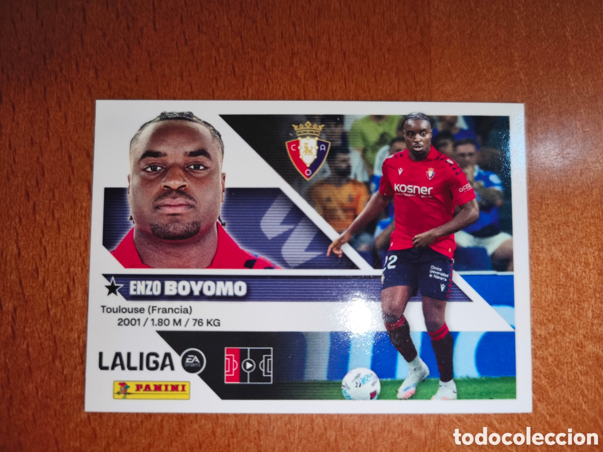Cromos de f&uacute;tbol: Boyomo n&deg;6 liga este 26/27 Osasuna
