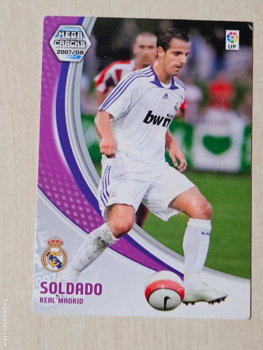 Cromos de f&uacute;tbol: CROMO N&ordm; 177 SOLDADO - MEGACRACKS 2007 08 - NUEVA FICHA BIS