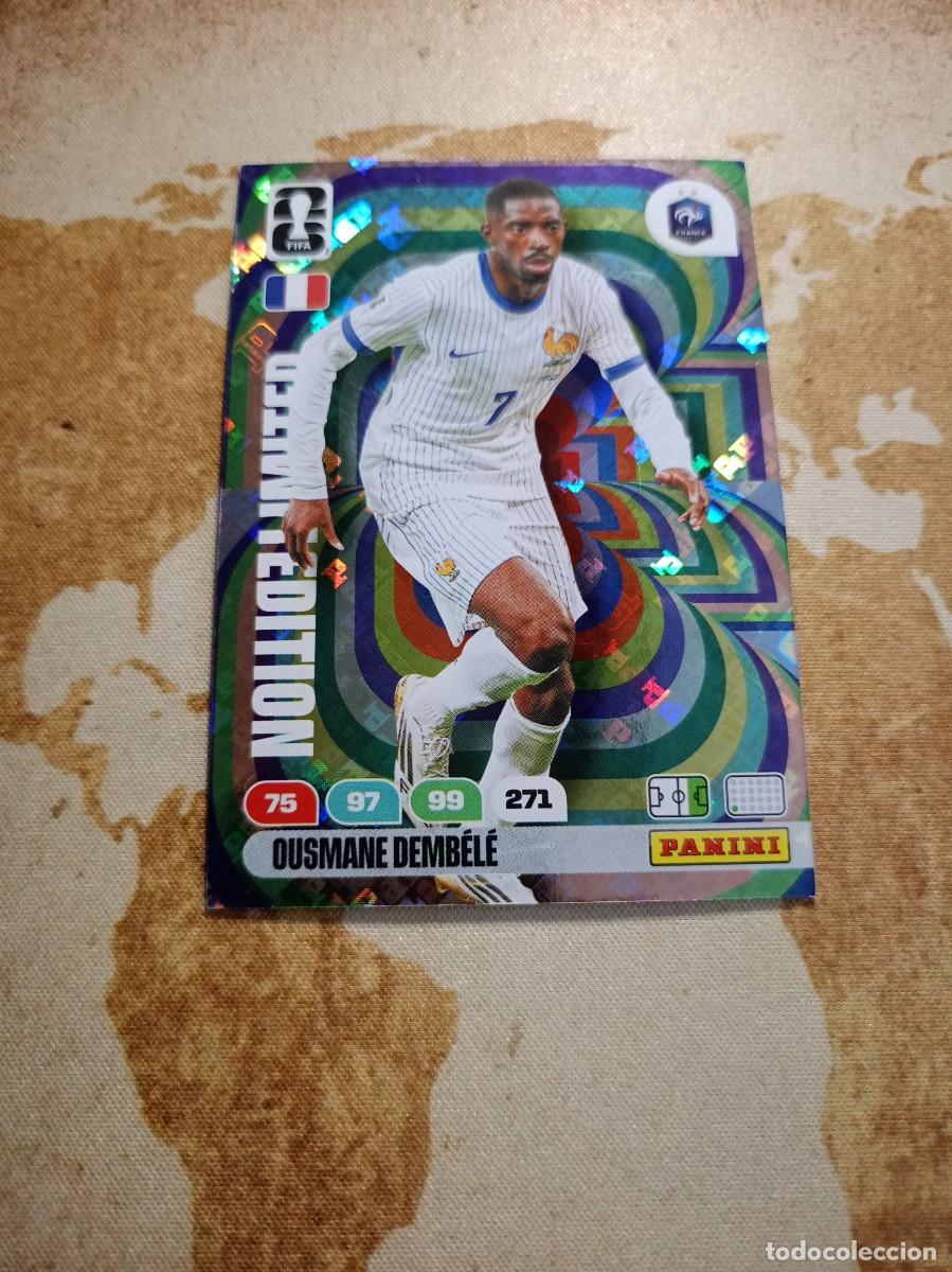 Cromos de f&uacute;tbol: Limited Edition OUSMANE DEMBEL&Eacute; Adrenalyn WORLD cup 2026