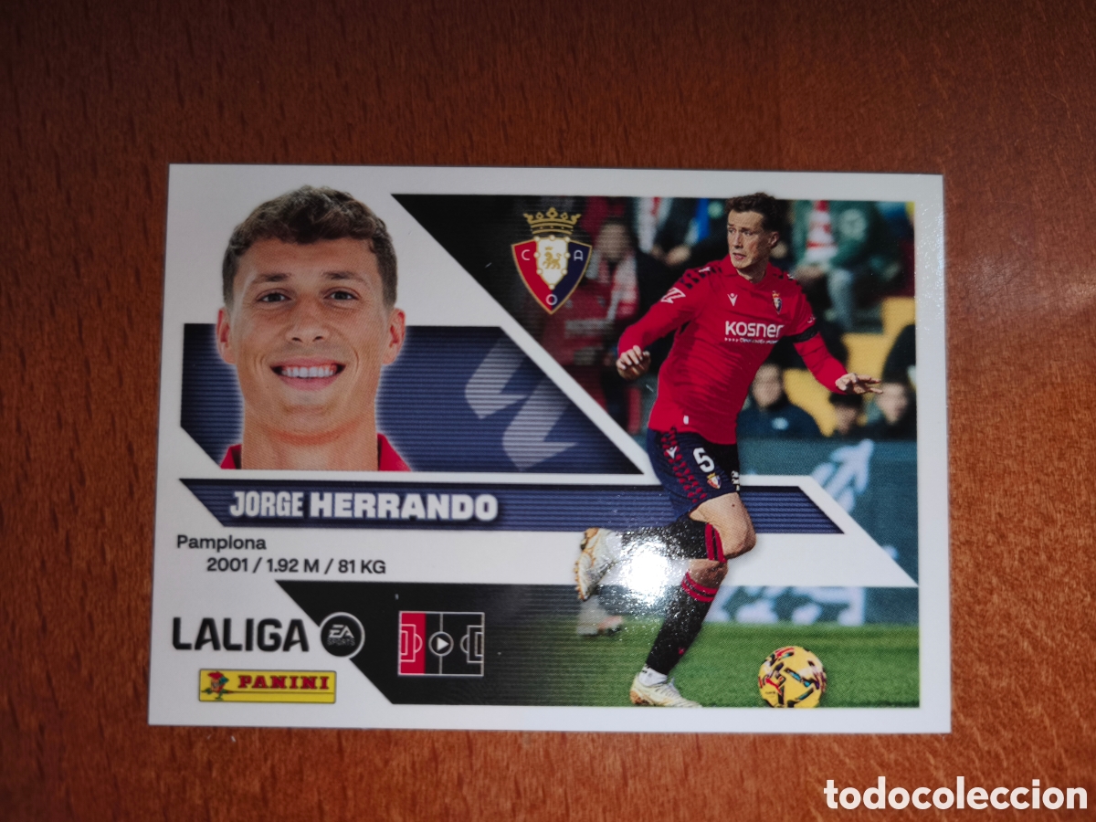 Cromos de f&uacute;tbol: Herrando n&deg;7 liga este 26/27 Osasuna
