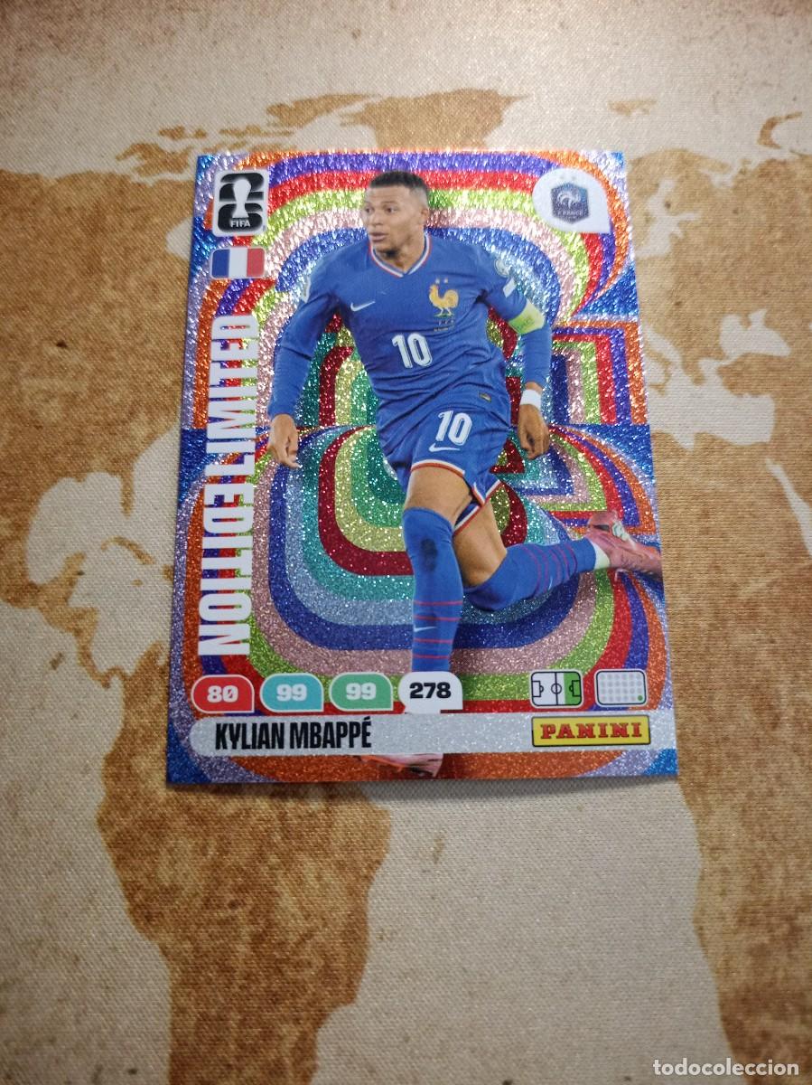 Cromos de f&uacute;tbol: Limited Edition KYLIAN MBAPP&Eacute; Adrenalyn WORLD cup 2026