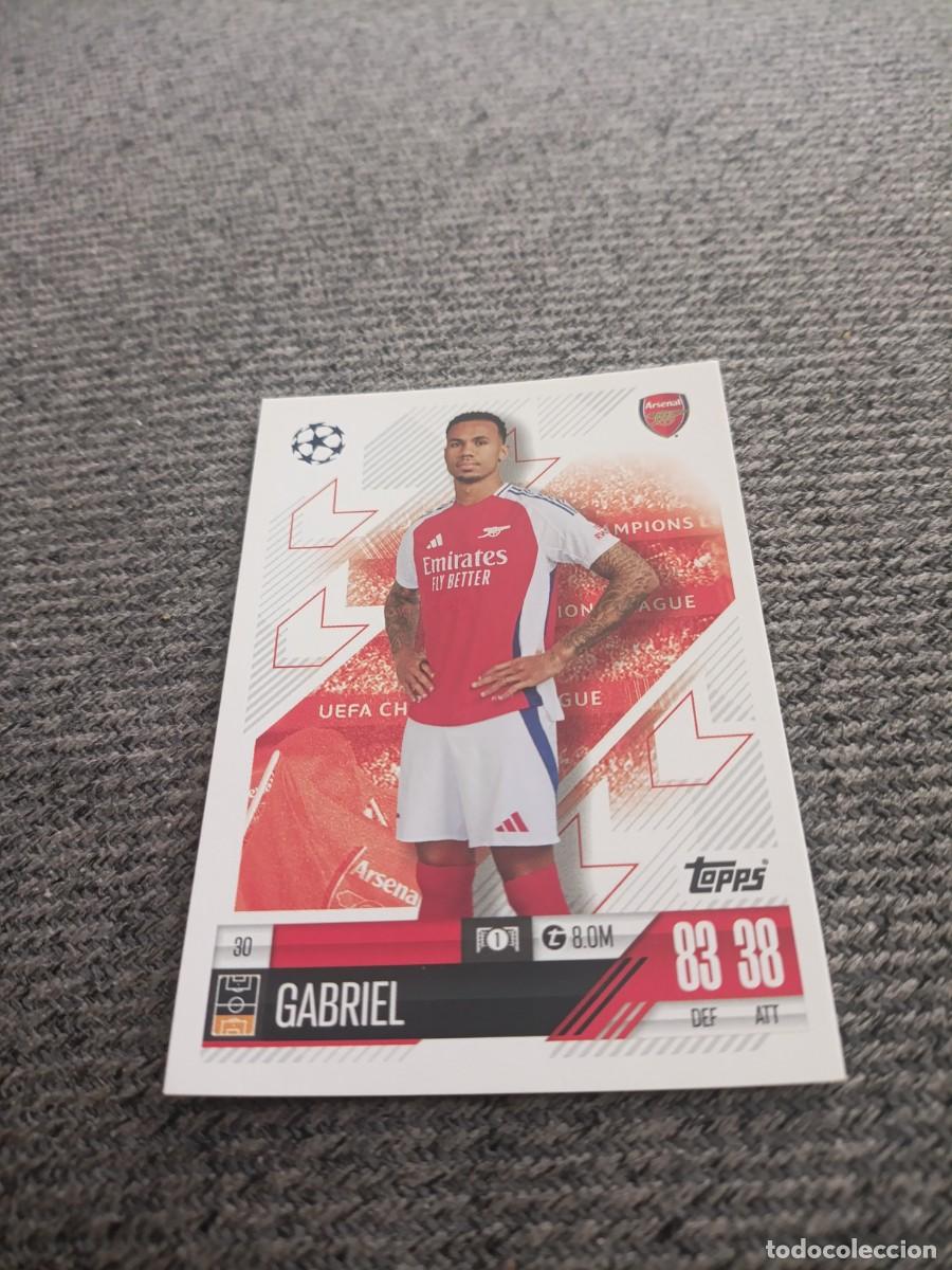 Cromos de f&uacute;tbol: Gabriel Arsenal champions league 24/25