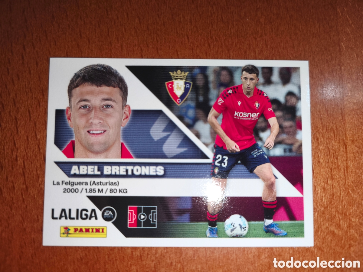 Cromos de f&uacute;tbol: Abel Bretones n&deg;9 liga este 26/27 Osasuna