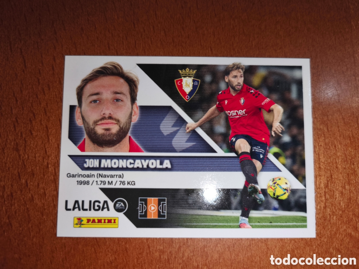 Cromos de f&uacute;tbol: Moncayola n&deg;12 liga este 26/27 Osasuna