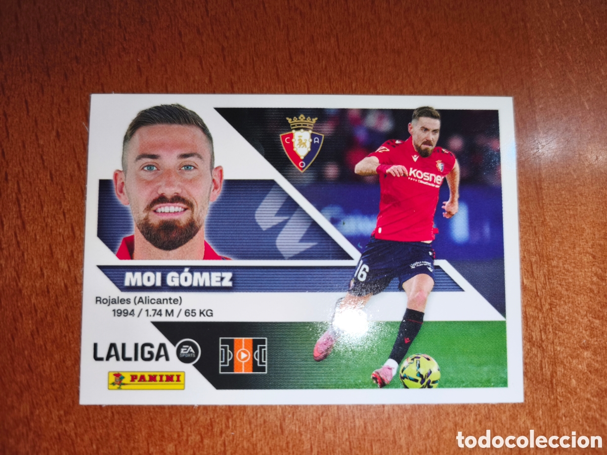 Cromos de f&uacute;tbol: Moi G&oacute;mez n&deg;13A liga este 26/27 Osasuna
