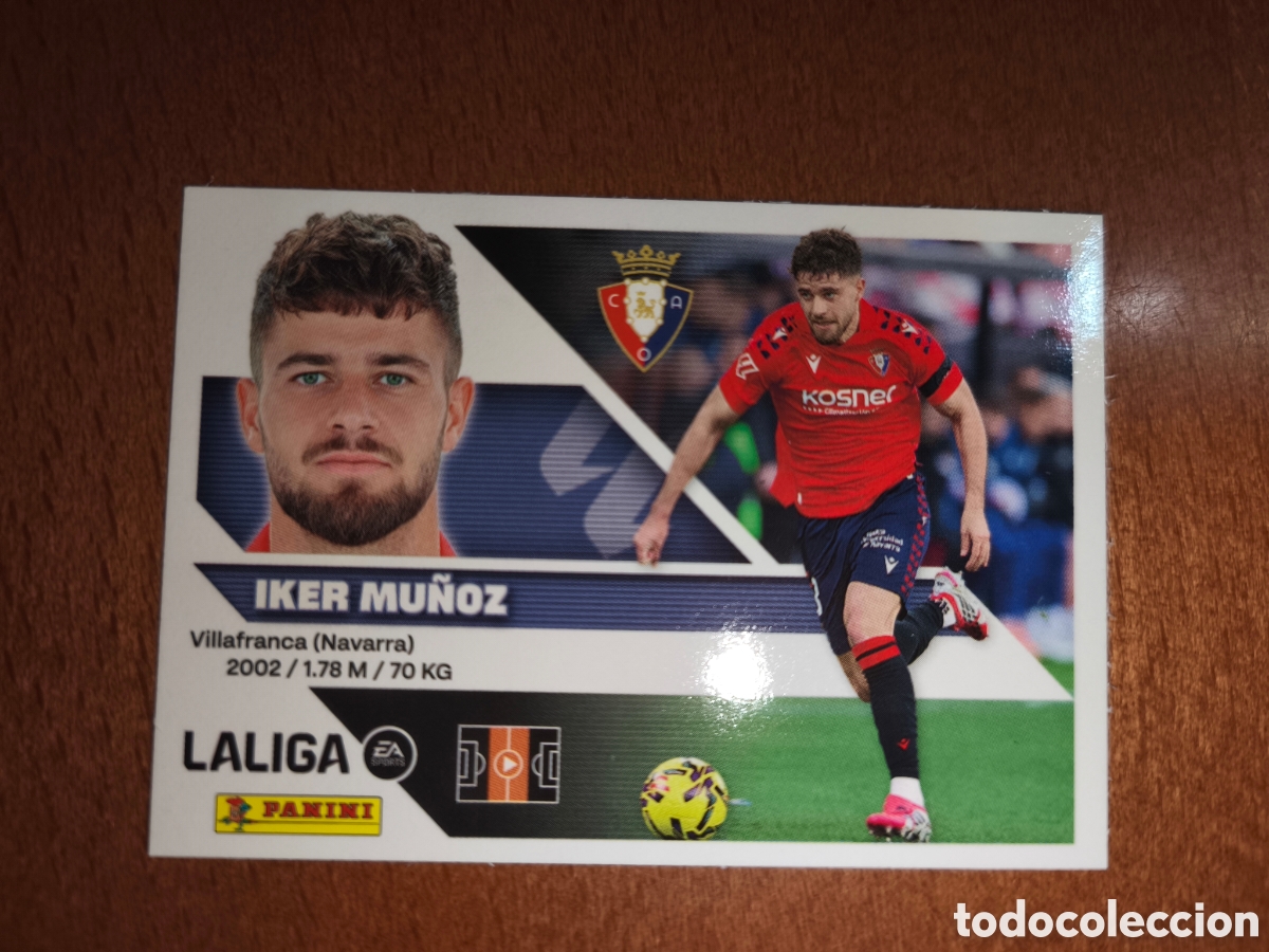 Cromos de f&uacute;tbol: Iker Mu&ntilde;oz n&deg;13B liga este 26/27 Osasuna