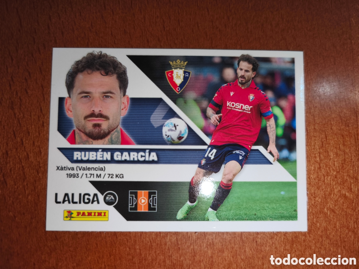 Cromos de f&uacute;tbol: Rub&eacute;n Garc&iacute;a n&deg;14 liga este 26/27 Osasuna