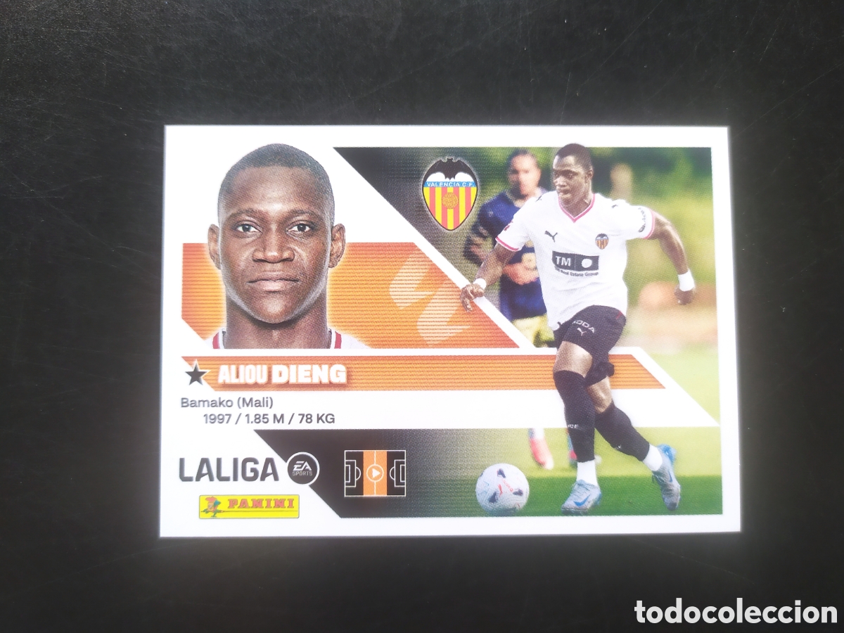 Cromos de f&uacute;tbol: Liga este 2026 2027 26 27 panini Dieng coloca n&deg; 16 bis Valencia