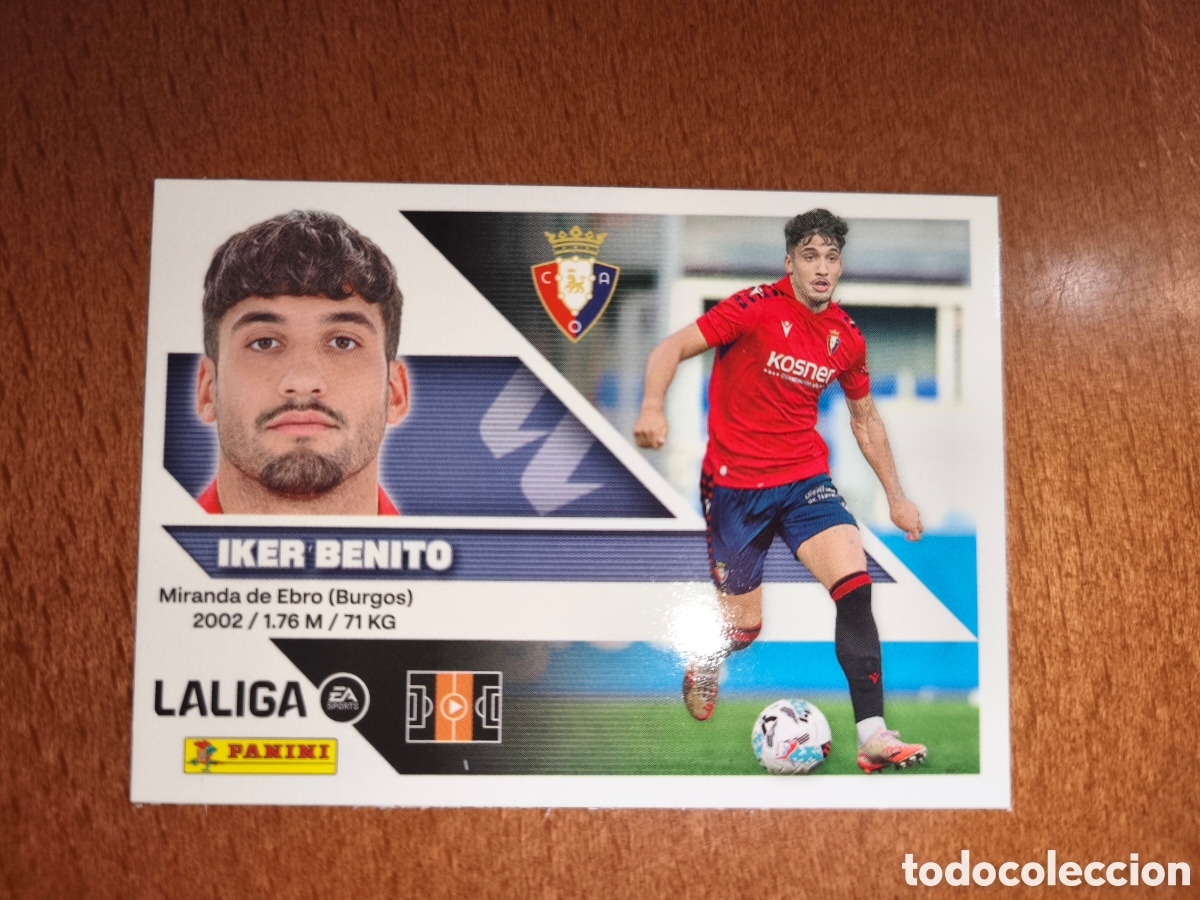 Cromos de f&uacute;tbol: Iker Benito n&deg;16 liga este 26/27 Osasuna