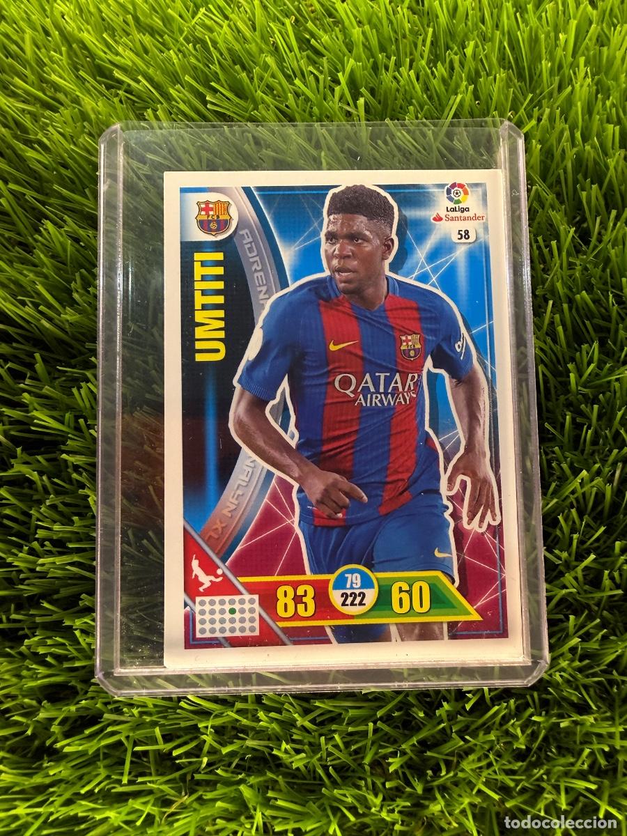 Cromos de f&uacute;tbol: N&ordm; 58 Umtiti FC Barcelona Adrenalyn XL 16 17