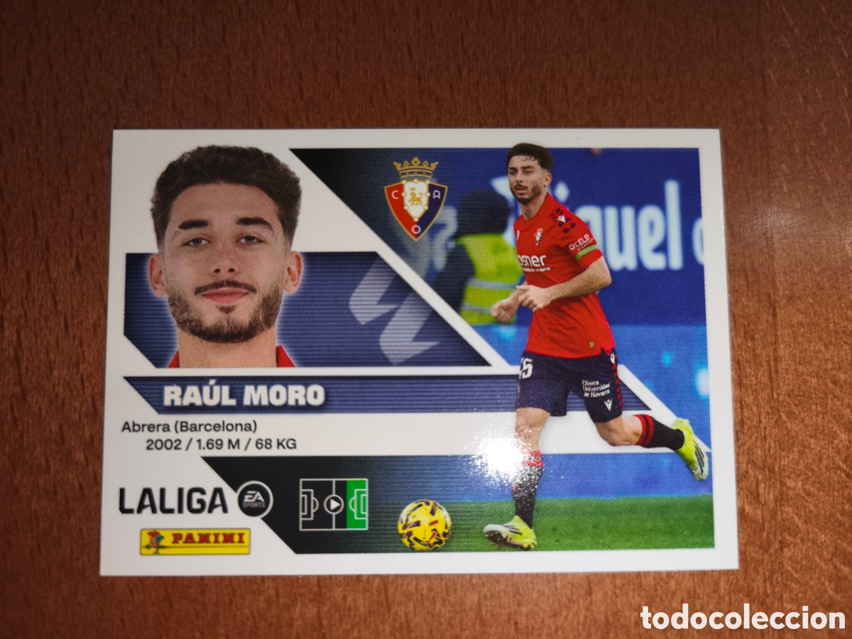 Cromos de f&uacute;tbol: Ra&uacute;l Moro n&deg;17 liga este 26/27 Osasuna