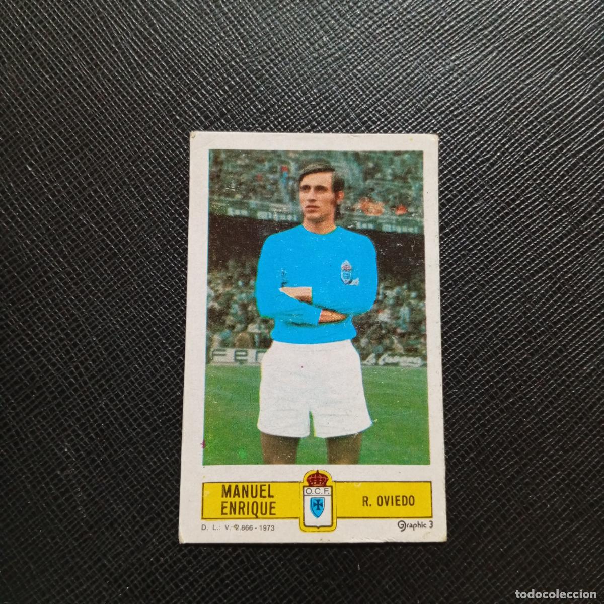 Cromos de f&uacute;tbol: MANUEL ENRIQUE OVIEDO ESTE 1973 1974 CROMO FUTBOL LIGA 73 74 - DESPEGADO - A205 PG36