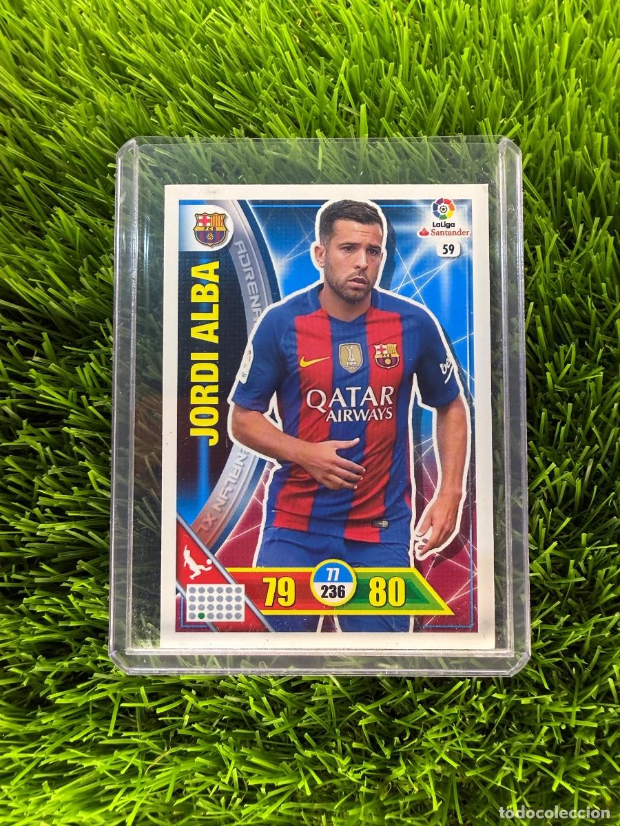 Cromos de f&uacute;tbol: N&ordm; 59 Jordi Alba FC Barcelona Adrenalyn XL 16 17