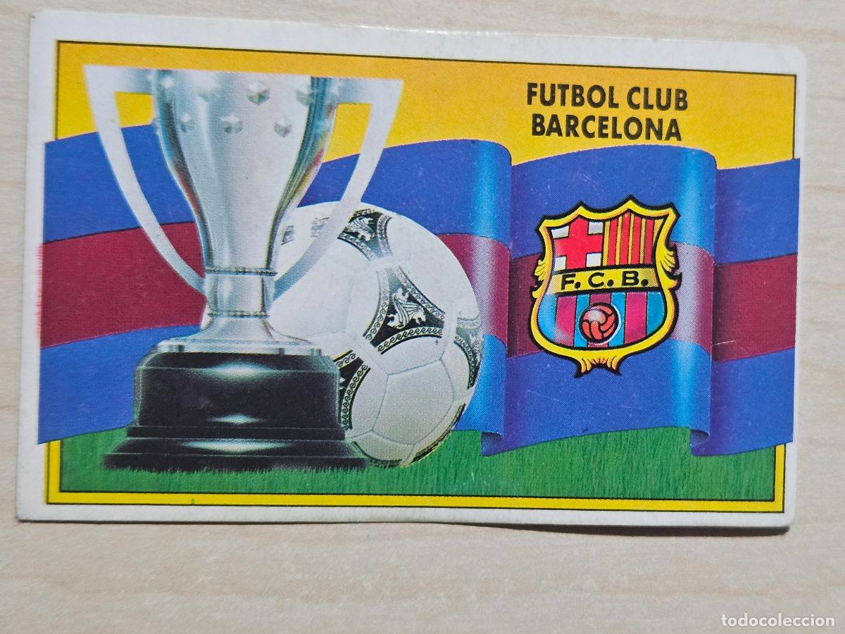 Cromos de f&uacute;tbol: EDICIONES ESTE 1990 91 - ESCUDO Y BANDERA - 90 91 - CROMO SIN PEGAR - BARCELONA