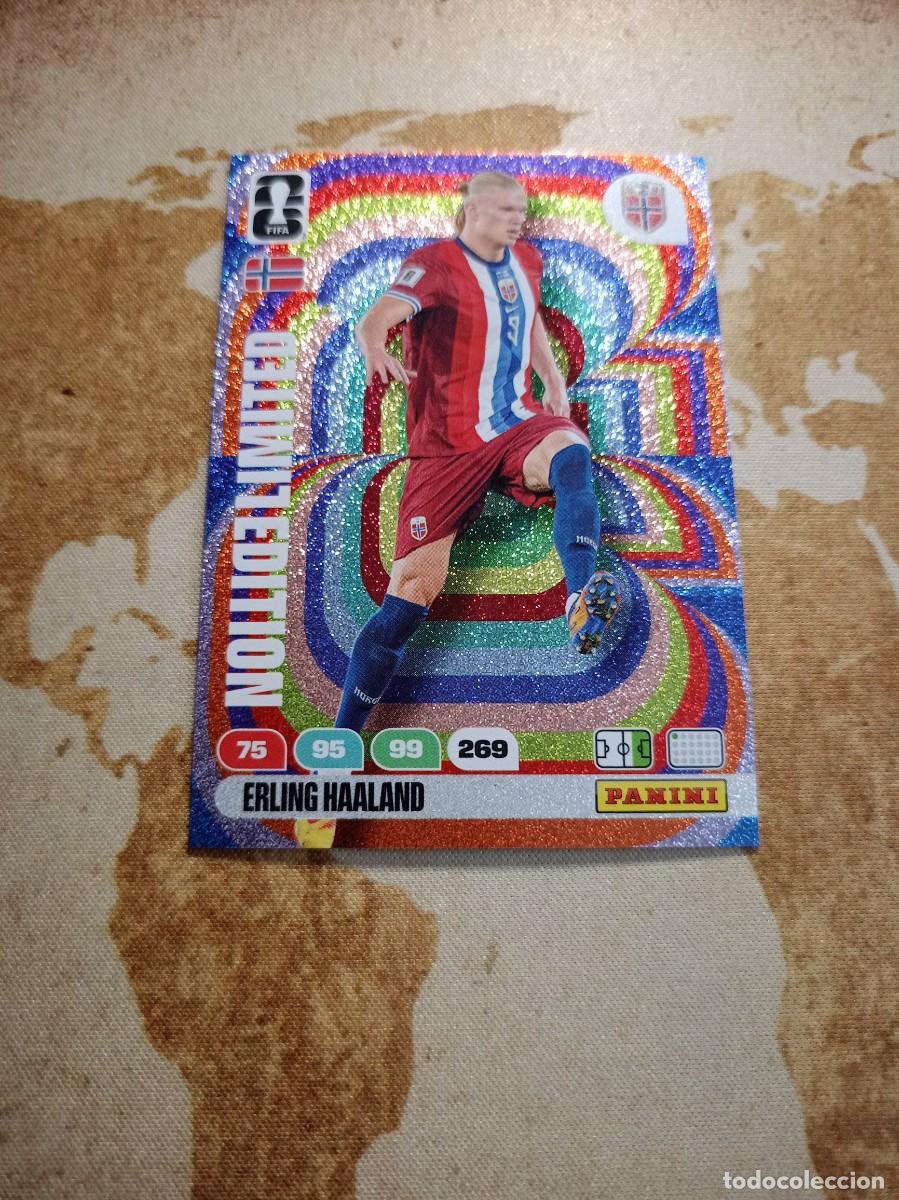 Cromos de f&uacute;tbol: Limited Edition ERLING HAALAND Adrenalyn WORLD cup 2026