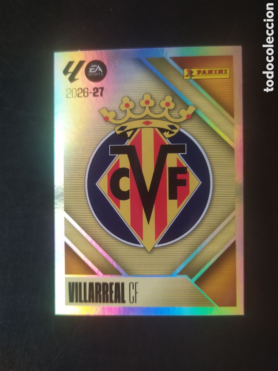 Cromos de f&uacute;tbol: Liga este 2026 2027 26 27 panini escudo n&deg; 1 Villarreal