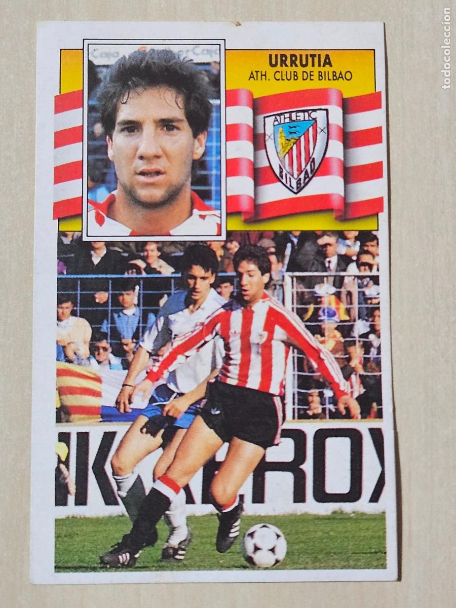 Cromos de f&uacute;tbol: EDICIONES ESTE 1990 91 - URRUTIA - 90 91 - CROMO SIN PEGAR - ATHLETIC DE BILBAO