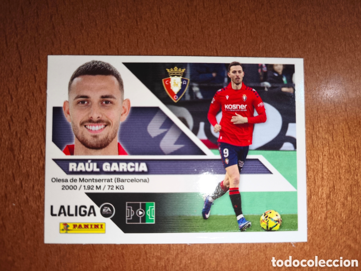 Cromos de f&uacute;tbol: Ra&uacute;l Garc&iacute;a n&deg;18 liga este 26/27 Osasuna
