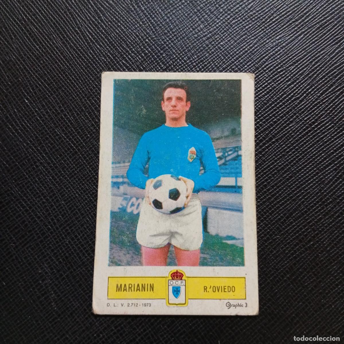 Cromos de f&uacute;tbol: MARIANIN OVIEDO ESTE 1973 1974 CROMO FUTBOL LIGA 73 74 - DESPEGADO - A205 PG37