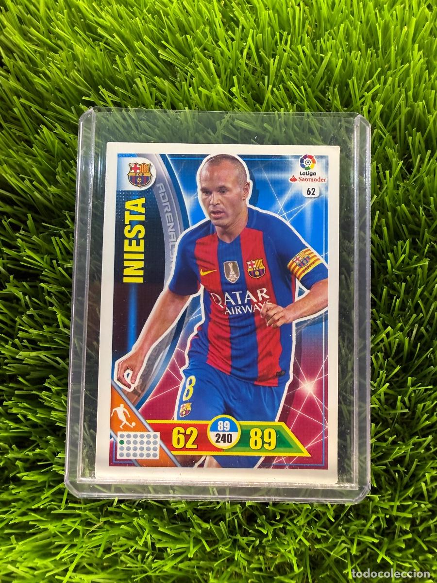 Cromos de f&uacute;tbol: N&ordm; 62 Iniesta FC Barcelona Adrenalyn XL 16 17