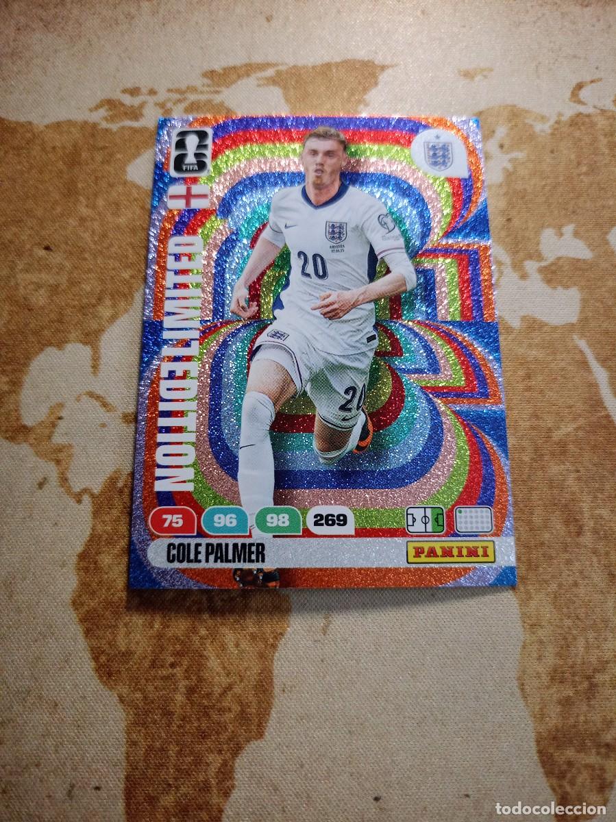 Cromos de f&uacute;tbol: Limited Edition COLE PALMER Adrenalyn WORLD cup 2026