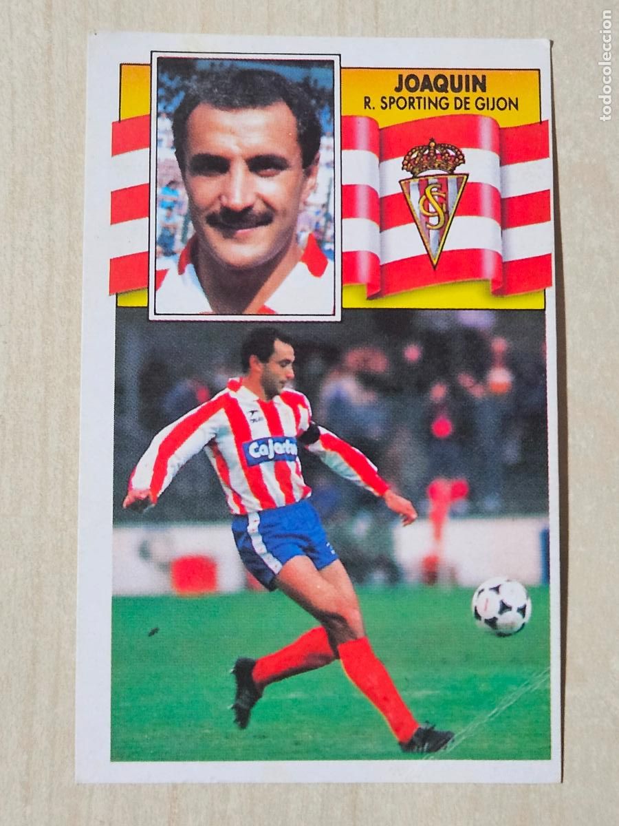 Cromos de f&uacute;tbol: EDICIONES ESTE 1990 91 - JOAQUIN - 90 91 - CROMO SIN PEGAR - SPORTING DE GIJON