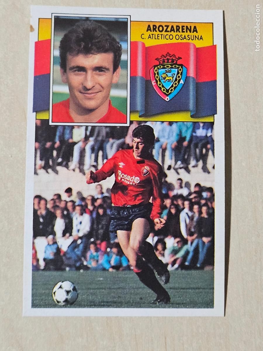 Cromos de f&uacute;tbol: EDICIONES ESTE 1990 91 - AROZARENA - 90 91 - CROMO SIN PEGAR - OSASUNA