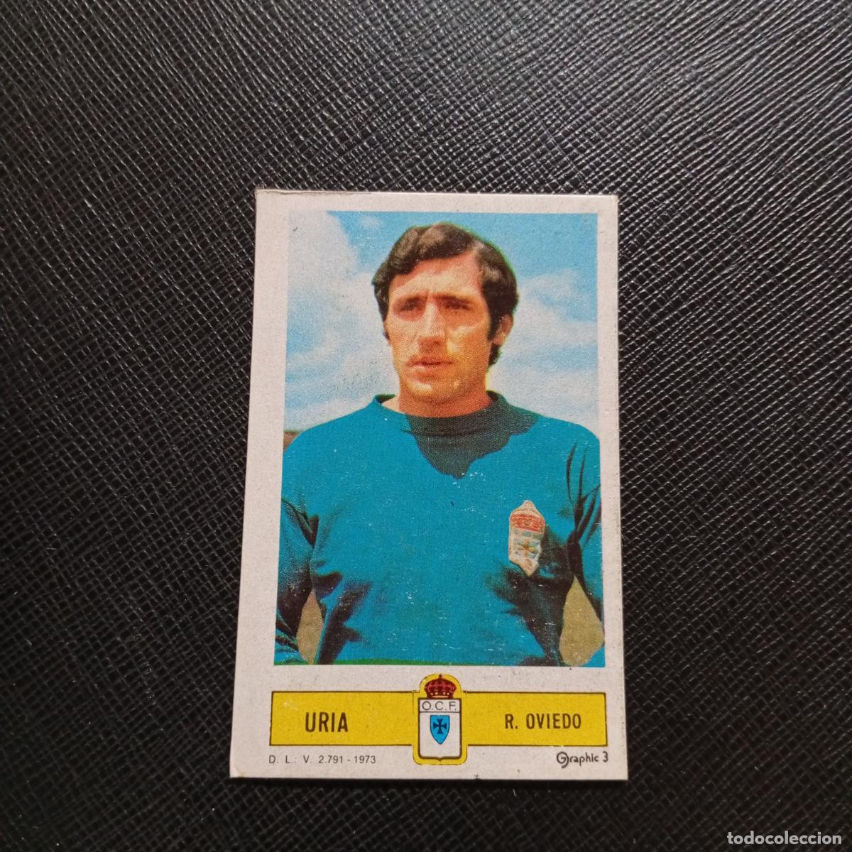 Cromos de f&uacute;tbol: URIA OVIEDO ESTE 1973 1974 CROMO FUTBOL LIGA 73 74 - DESPEGADO - A205 PG38