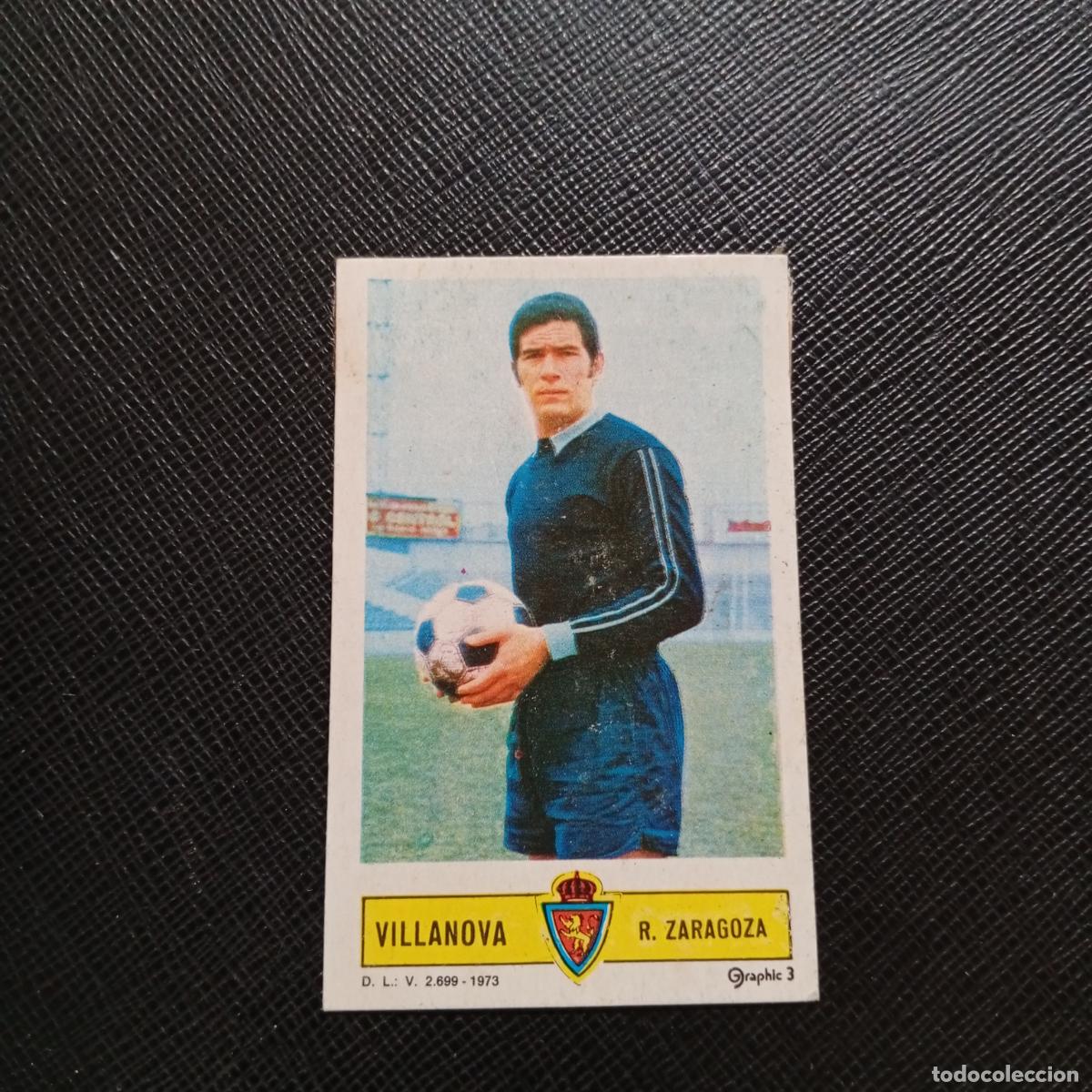 Fu&szlig;ball-Sticker: VILLANOVA ZARAGOZA ESTE 1973 1974 CROMO FUTBOL LIGA 73 74 - DESPEGADO - A205 PG38
