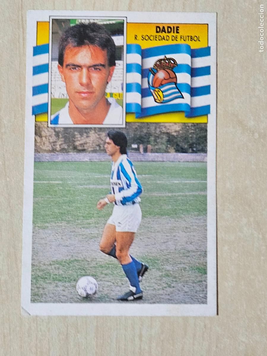 Fu&szlig;ball-Sticker: EDICIONES ESTE 1990 91 - DADIE - 90 91 - CROMO SIN PEGAR - REAL SOCIEDAD