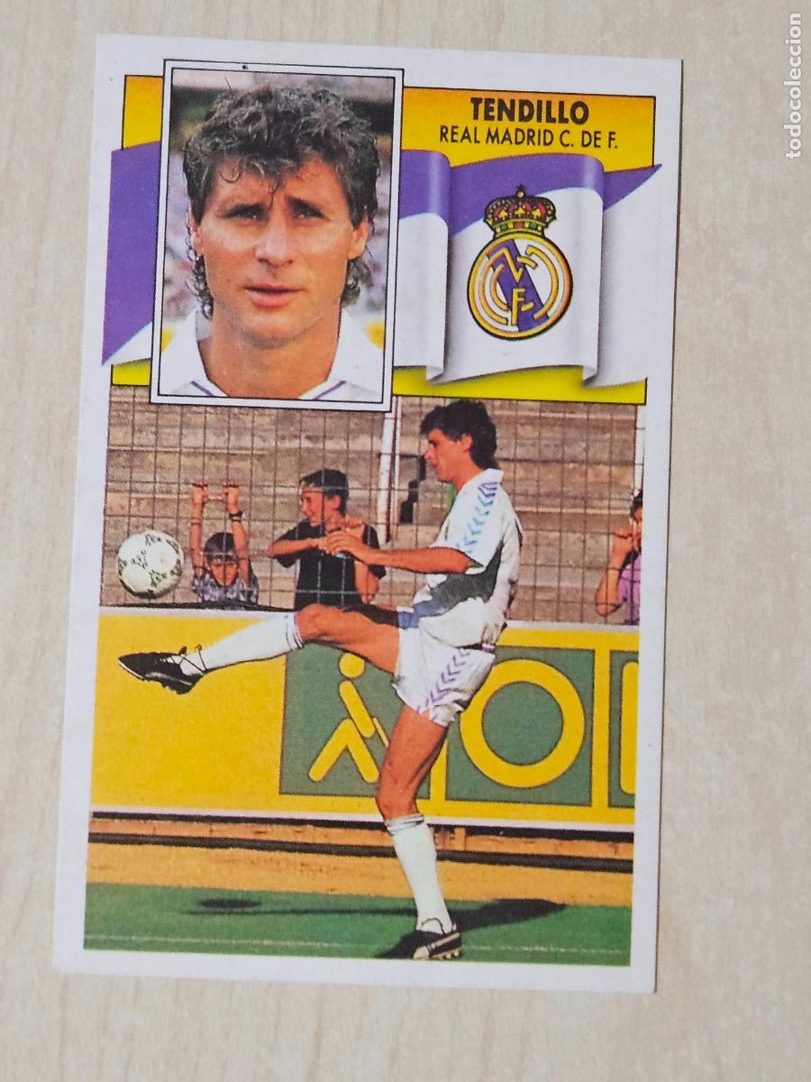 Fu&szlig;ball-Sticker: EDICIONES ESTE 1990 91 - TENDILLO - 90 91 - CROMO SIN PEGAR - REAL MADRID