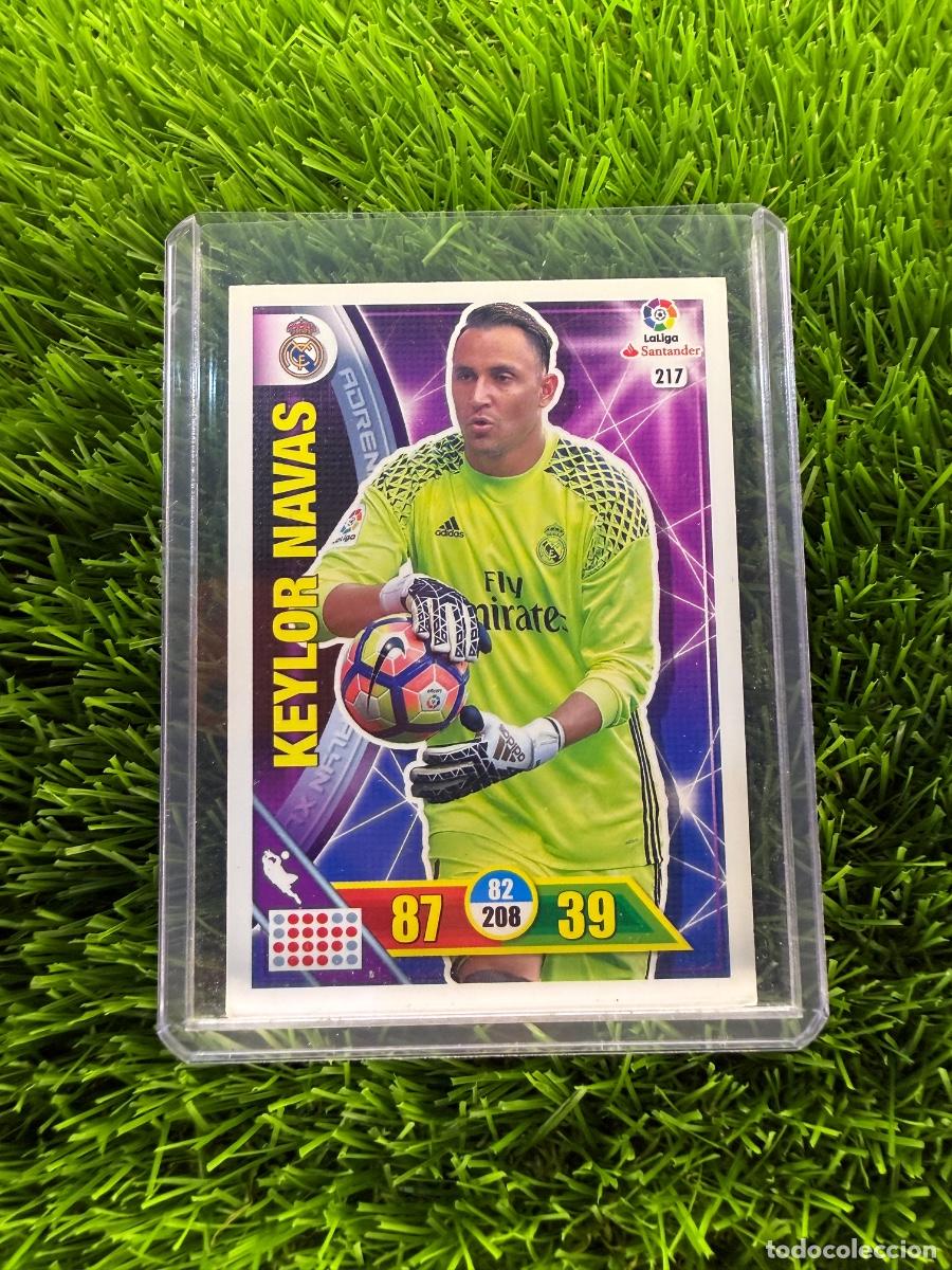 Cromos de f&uacute;tbol: N&ordm; 217 Keylor Navas Real Madrid CF Adrenalyn XL 16 17