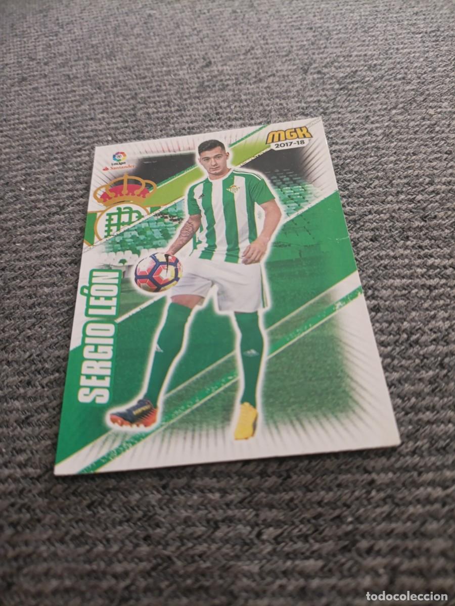 Cromos de f&uacute;tbol: Sergio Le&oacute;n Betis megacracks 17/18