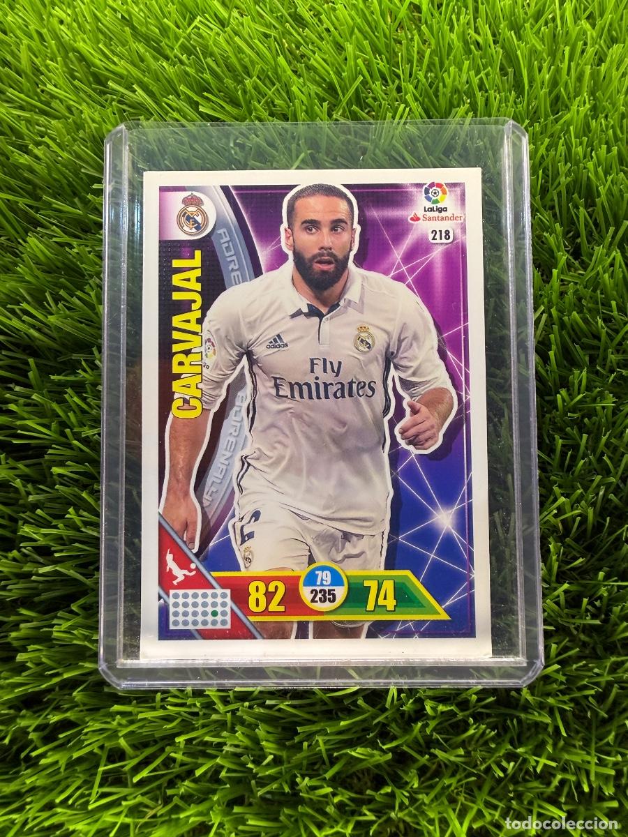 Cromos de f&uacute;tbol: N&ordm; 218 Carvajal Real Madrid CF Adrenalyn XL 16 17
