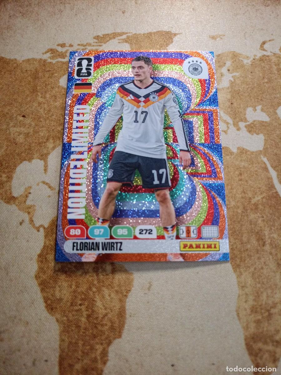 Cromos de f&uacute;tbol: Limited Edition FLORIAN WIRTZ Adrenalyn WORLD cup 2026
