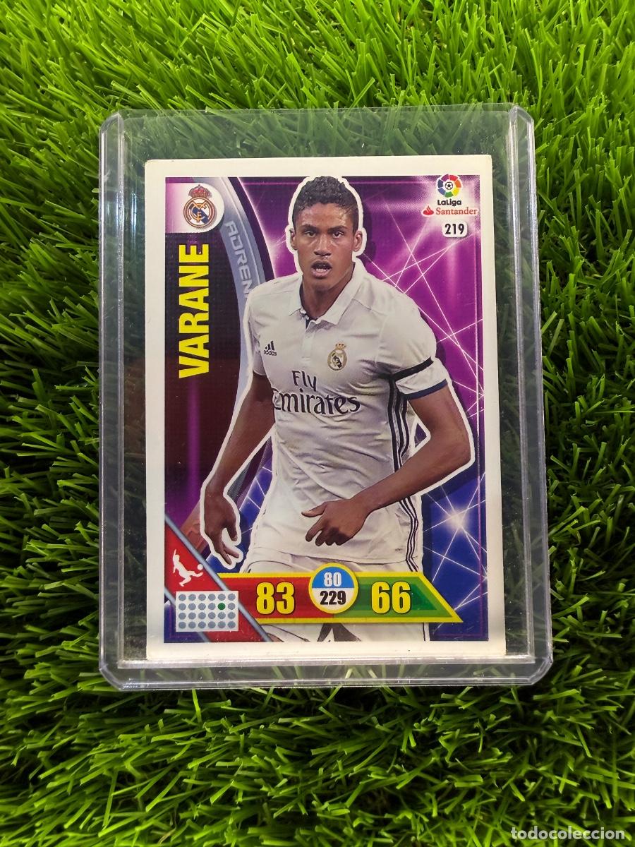 Cromos de f&uacute;tbol: N&ordm; 219 Varane Real Madrid CF Adrenalyn XL 16 17