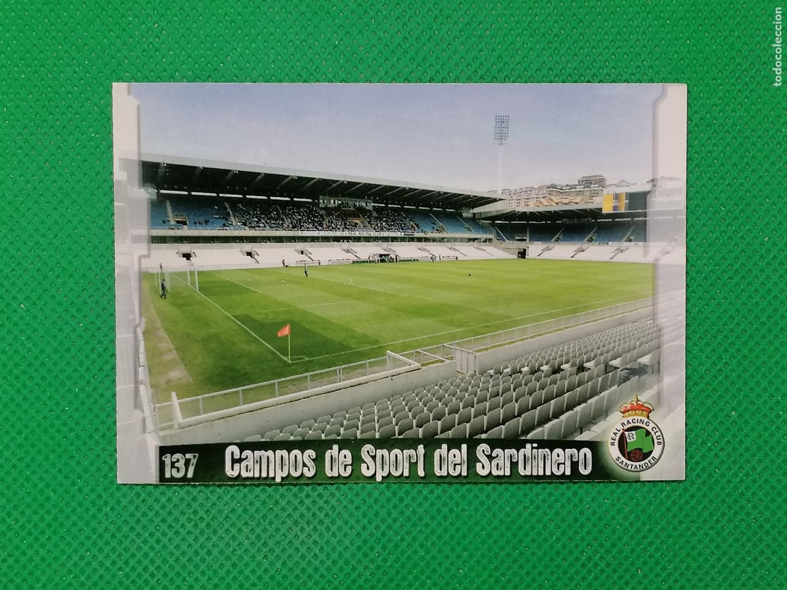Cromos de f&uacute;tbol: 137 ESTADIO EL SARDINERO RACING SANTANDER ⚽ MUNDICROMO LAS FICHAS DE LA LIGA 08 09 2008 2009 ⚽