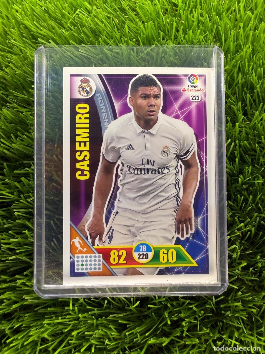 Cromos de f&uacute;tbol: N&ordm; 222 Casemiro Real Madrid CF Adrenalyn XL 16 17