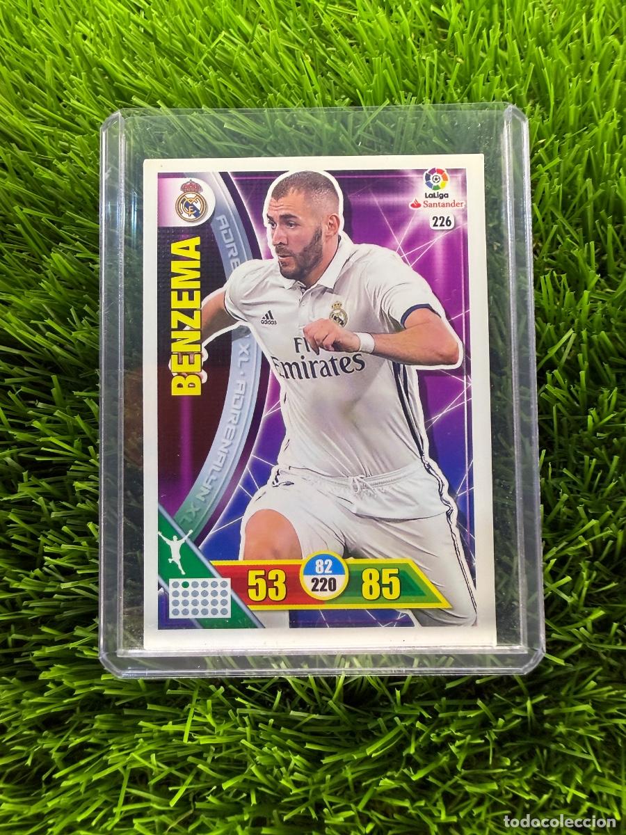 Cromos de f&uacute;tbol: N&ordm; 226 Benzema Real Madrid CF Adrenalyn XL 16 17