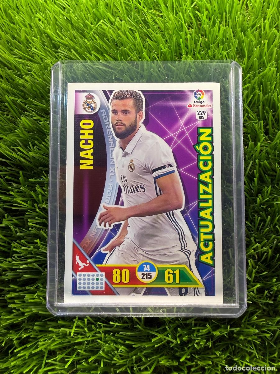 Cromos de f&uacute;tbol: N&ordm; 229BIS Nacho Actualizaci&oacute;n Real Madrid CF Adrenalyn XL 16 17
