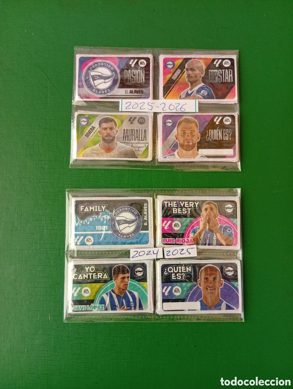 Cromos de f&uacute;tbol: Colecciones completas 2024/25y 2025/26