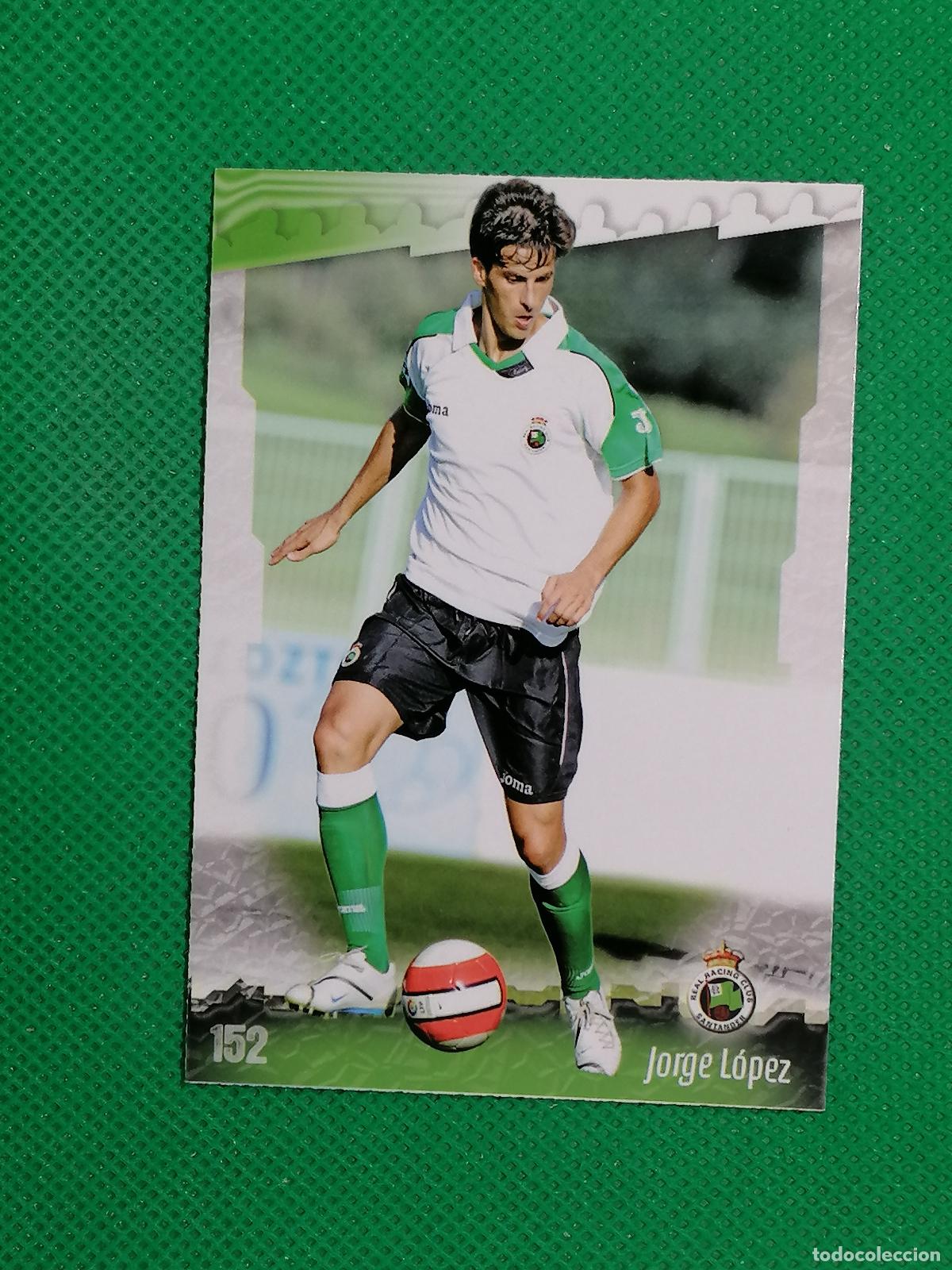 Cromos de f&uacute;tbol: 152 JORGE LOPEZ RACING SANTANDER ⚽ MUNDICROMO LAS FICHAS DE LA LIGA 08 09 2008 2009 ⚽
