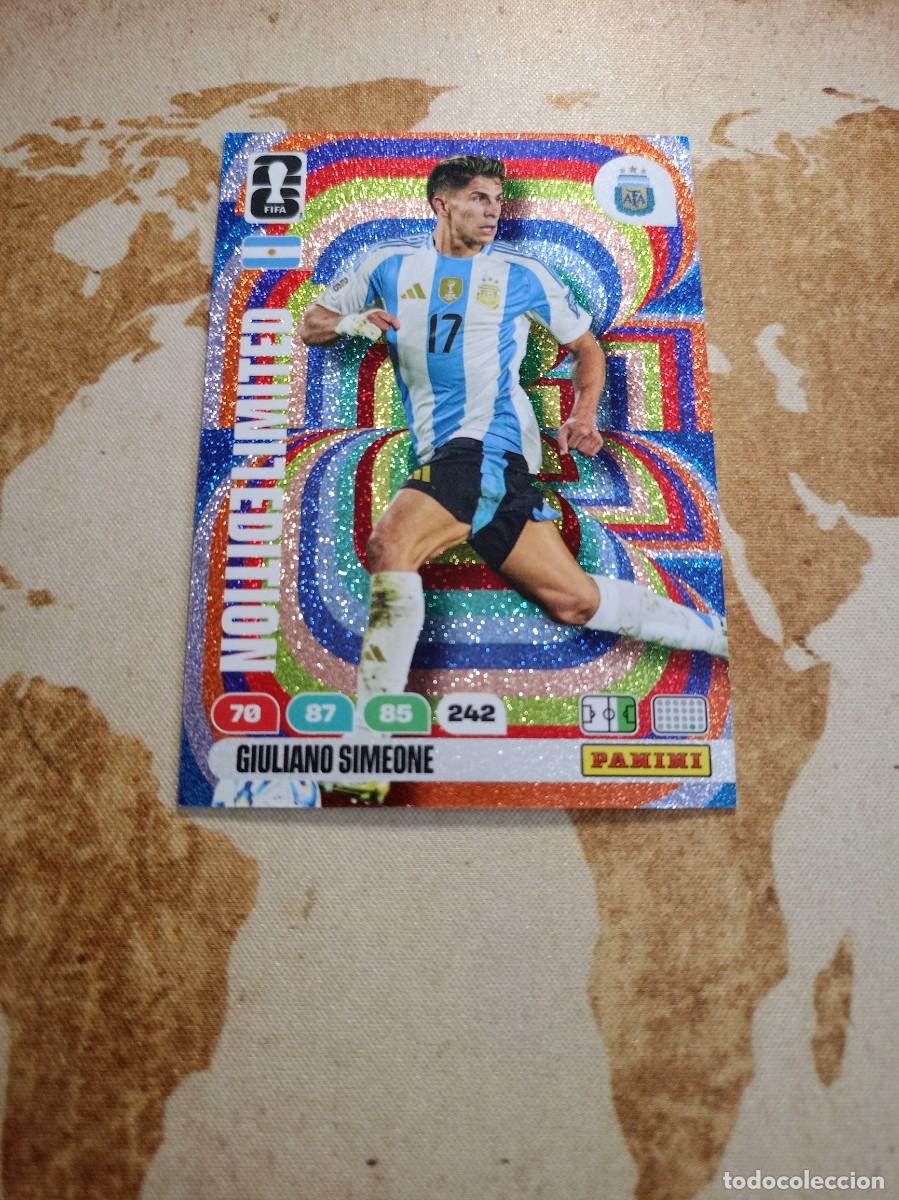 Cromos de f&uacute;tbol: Limited Edition GIULIANO SIMEONE Adrenalyn WORLD cup 2026