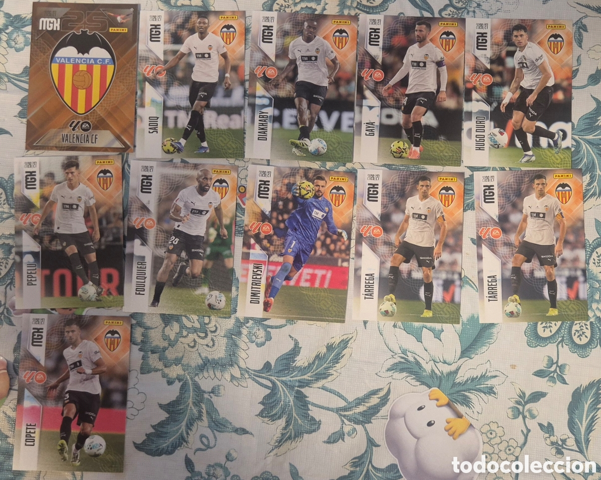 Cromos de f&uacute;tbol: Lote valencia megacracks 26 27 [ 11 cards ]