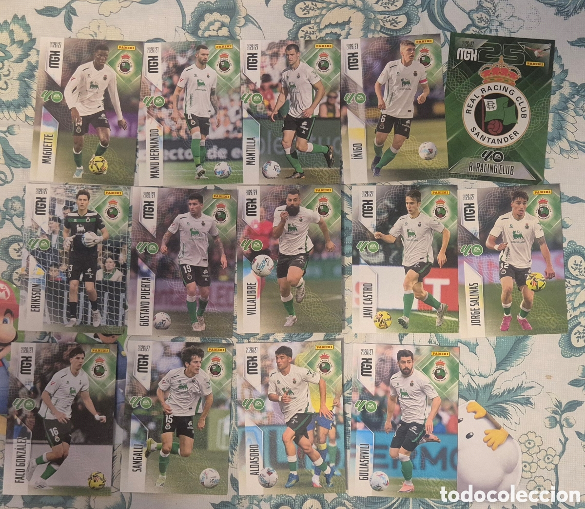 Cromos de f&uacute;tbol: Lote racing de Santander megacracks 26 27 ( 14 cards )