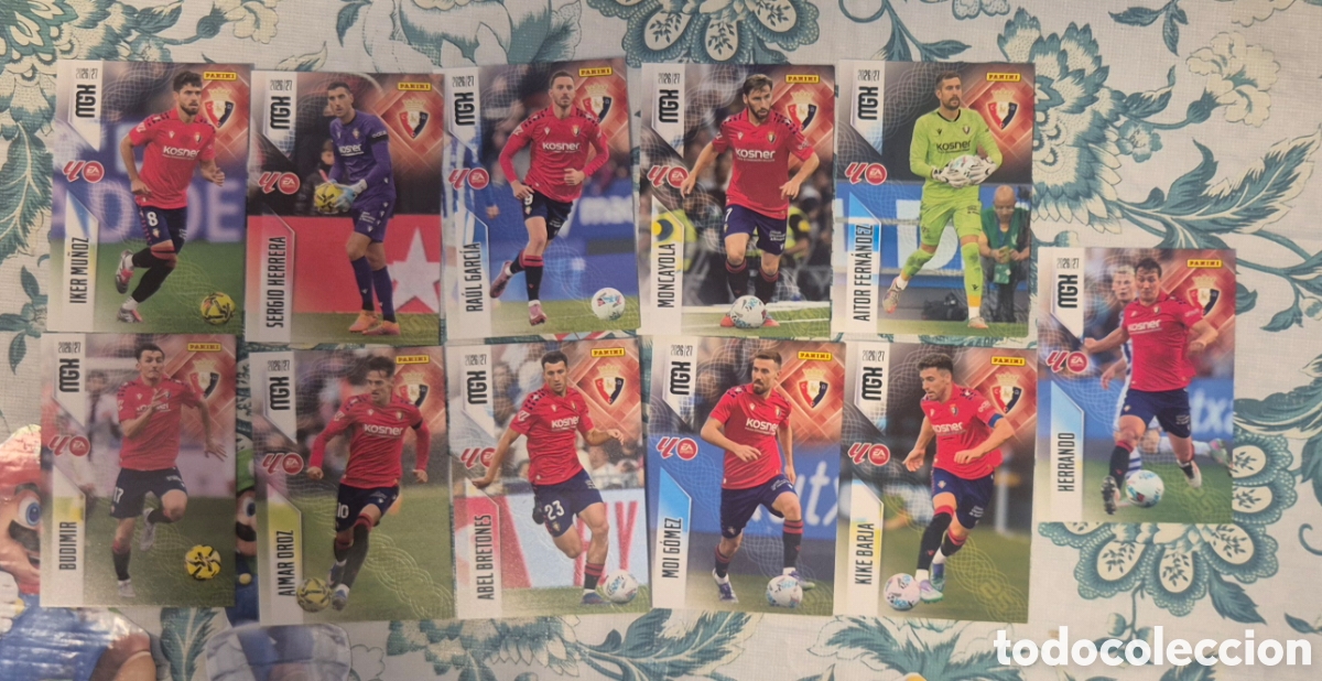 Cromos de f&uacute;tbol: Lote osasuna megacracks 26 27 ( 11 cards )