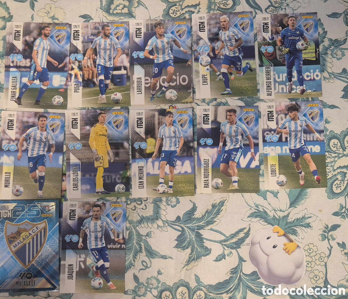 Cromos de f&uacute;tbol: Lote M&aacute;laga megacracks 26 27 (12 cards )